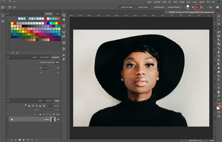 Make image transparent in photoshop software.